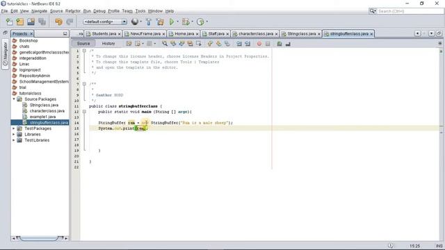 Java programming tutorial with Official Hord - String Buffer Class смотреть онлайн