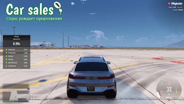 Обзор на BMW X6m Carsales на Majestic RP