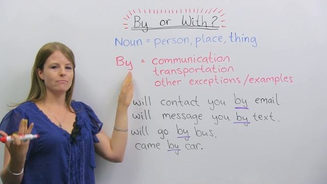 Learn English: BY Or WITH?