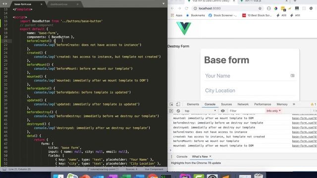 Vuejs ~ Lesson 10: Vue Life Cyle Hooks & Assets смотреть онлайн