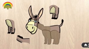 Мультики для малышей. Изучаем домашних животных. Собираем пазлы.