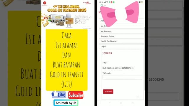 CARA MENGISI ALAMAT DAN MEMBUAT BAYARAN PERKHIDMATAN GOLD IN TRANSIT (GIT) PUBLIC GOLD смотреть онлайн
