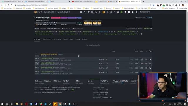 UNBOXING E REVIEW GTX 1660 TI GAINWARD MINERANDO NO HIVEOS NA POOL DA NICEHASH смотреть онлайн