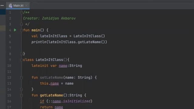 Kotlin dasturlash tili | 41 - Dars, Lateinit va lazy смотреть онлайн
