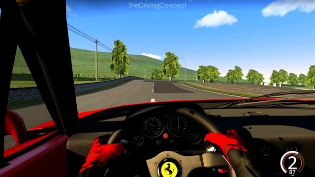 Assetto Corsa - Ferrari F40 Stage 3 at Rivijera - Track Mod смотреть онлайн