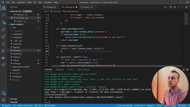 django-crispy-forms and HTMX integration #3 - Field validation and the hx-swap-oob attribute смотреть онлайн