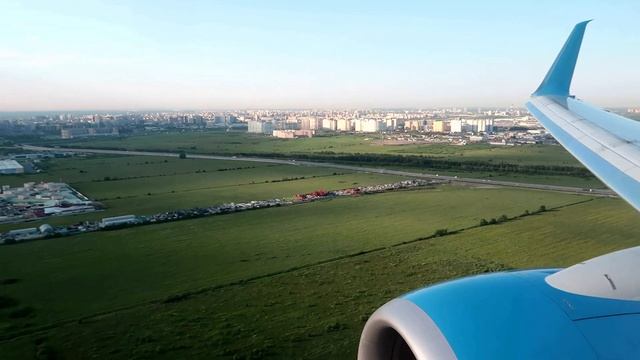 Посадка в Пулково Boeing 737-800 Победа