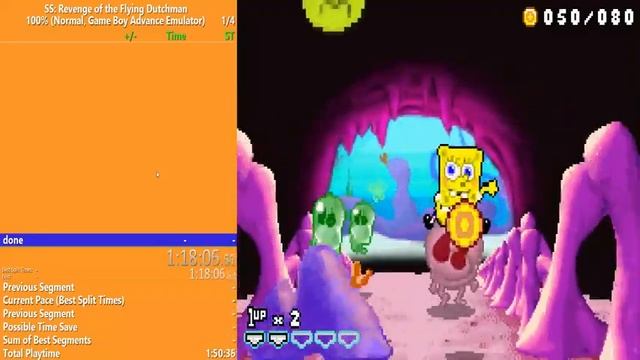SpongeBob SquarePants: Revenge Of The Flying Dutchman (GBA) 100% In 2:35:56.71
