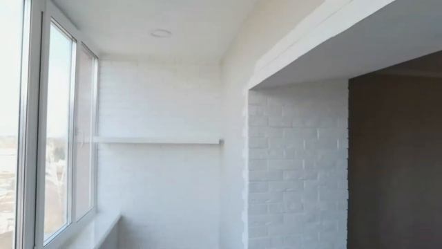 Обшивка декоративным кирпичом. Лоджия под ключ. смотреть онлайн