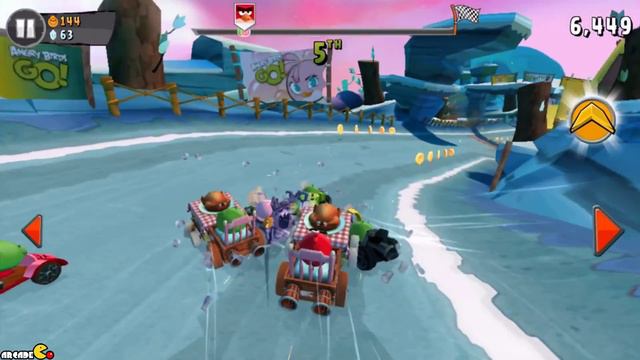 Angry Birds Go! - NEW Thanksgiving Turkey KART UNLOCKED! смотреть онлайн