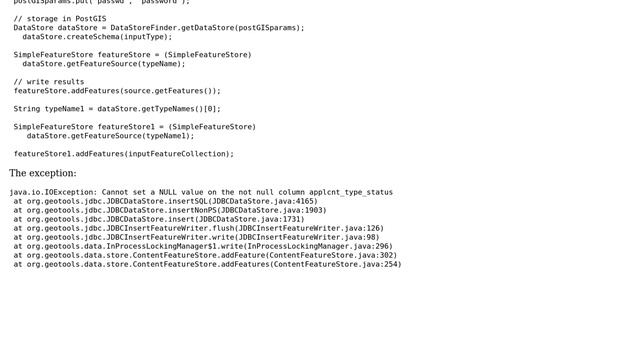 Cannot set a NULL value on the not null column applcnt_type_status with... смотреть онлайн