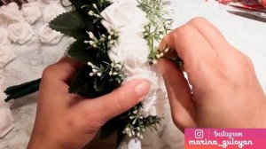 Свадебный букет 2 часть сбор  ✔ Marine DIY Guloyan✔