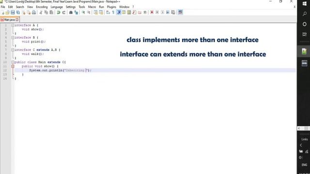 Java Interface смотреть онлайн