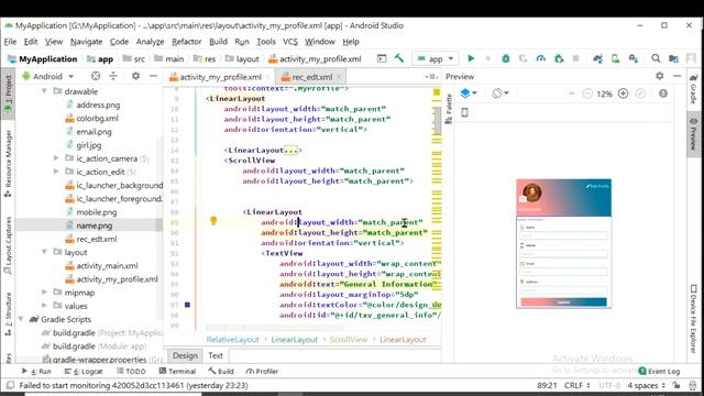 How To Make My Profile Design In Android Studio in Hindi смотреть онлайн