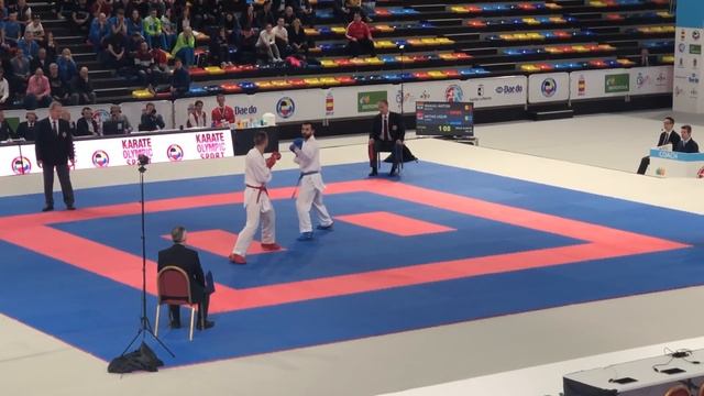 Ugur Aktas (TUR) Vs Anton Isakau (BLR) -84kg Final 54th European Karate Championships 2019 смотреть онлайн