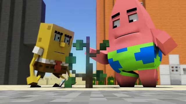 Губка Боб в Майнкрафте/Spongebob in Minecraft (Animation) #3 смотреть онлайн