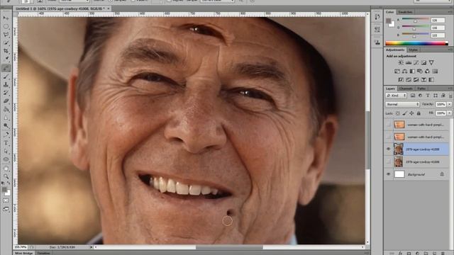 healing brush tool in Healing Tools - Adobe Photoshop Tutorial for Beginners in Urdu Hindi смотреть онлайн