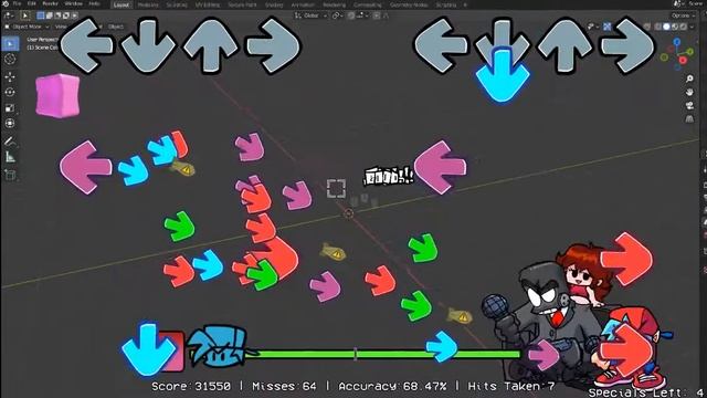 COMPANION ANDERS █ FNF Vs. Untextured Default Blender Cube █ смотреть онлайн