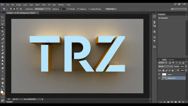 How To Create 3D Text in Photoshop - Photoshop 3D Logo Tutorial смотреть онлайн
