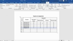 Как удалить столбец из таблицы MS Word?