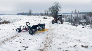 САМОДЕЛЬНЫЙ КАРТИНГ НА ГОНОЧНОМ ТРЕКЕ!