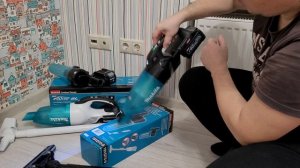 Аккумуляторный пылесос XGT Makita CL001GZ. Главный минус 40 Вольт.