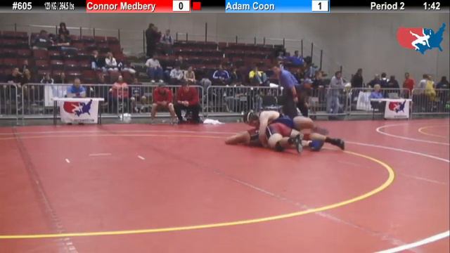 FILAJRFS: 120 KG / 264.5 lbs: Connor Medbery (Badger WC) vs. Adam Coon (WOW) смотреть онлайн