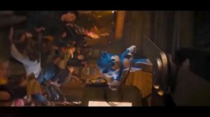 SONIC - Coffin Dance Astronomia | Slow Mo Bar Fight Scene