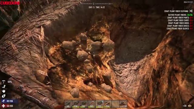 7 Days To Die [Alpha 14][Hardcore] #6 Приключение в пустыне смотреть онлайн
