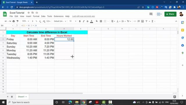 Excel Formula 1: How to Calculate Time Difference in Excel смотреть онлайн