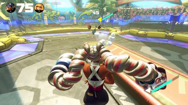 ARMS Gameplay - Nintendo Switch - Twintelle, Kid Cobra, Byte & Barq ...