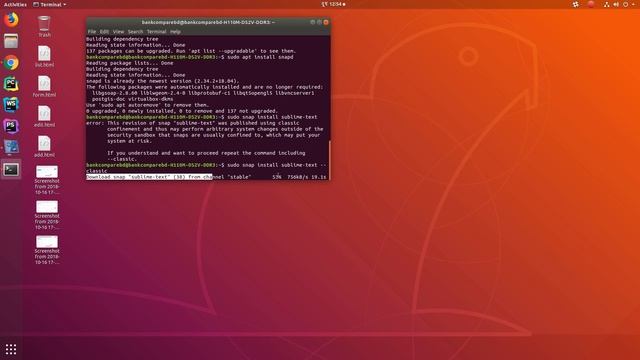 Install Sublime Text on Ubuntu 18.04.1 LTS (Bionic Beaver) using Snap смотреть онлайн