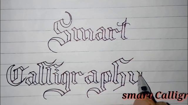 How to write SMART CALLIGRAPHY sulekhan। suvichar with black dot pen । sketch pen смотреть онлайн