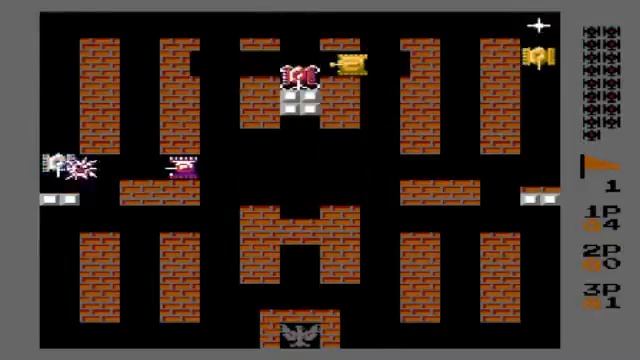 Battle City 4 players hack v1.3 [NES] (3p) смотреть онлайн