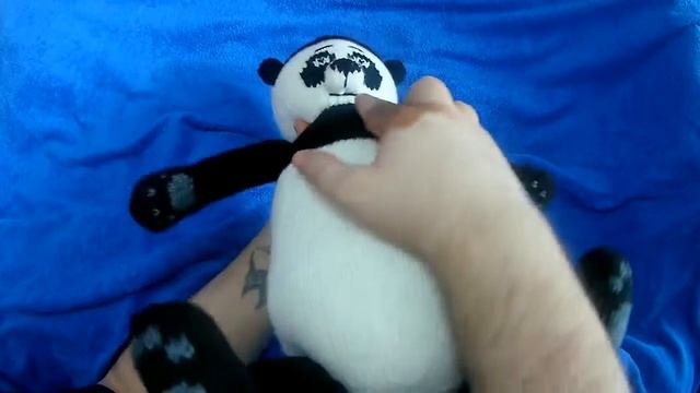 Вязаная игрушка Панда спицами - ManKnittersDiary смотреть онлайн