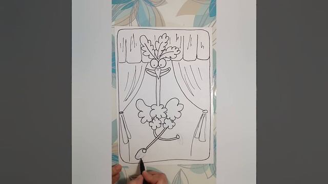 Урок 2. Рисуем страуса. смотреть онлайн