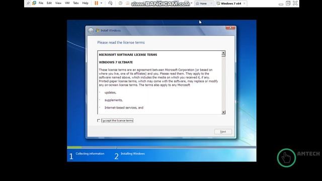 How to install Windows 7 on VMware Workstation 15.5 | Amtech смотреть онлайн