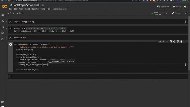 Bootstrapping Statistics using Python смотреть онлайн