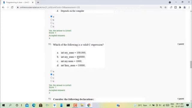 Swayam | Programming In Java Week-0 Quiz Assignment Solution | NPTEL смотреть онлайн