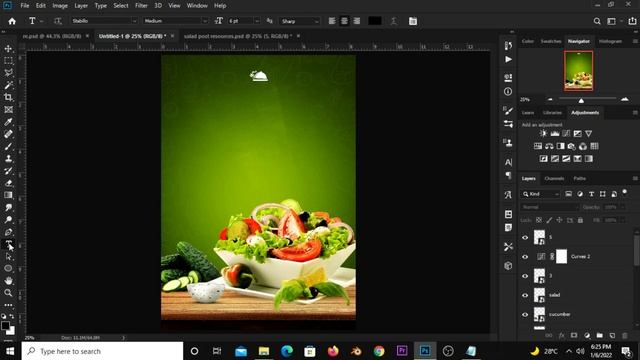 Food Poster Design in Photoshop смотреть онлайн