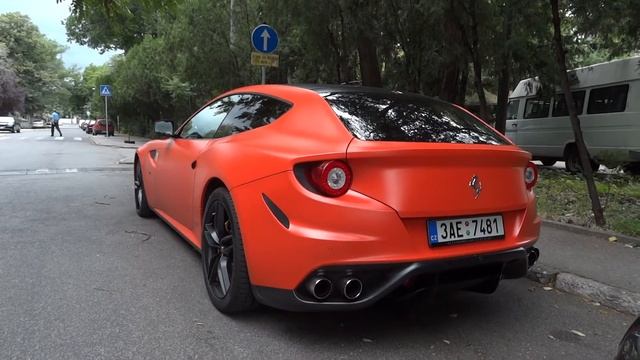 Matte orange Ferrari FF Czech Edition in Belgrade! смотреть онлайн