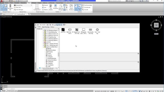 Using DesignCenter to Insert Blocks in AutoCAD смотреть онлайн