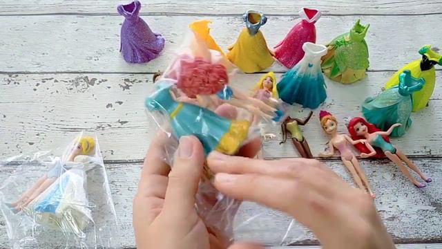 Barbie Disney Princess Dress Transformation DIY Miniature Ideas For~ Wig, Dress, Faceup, And More!