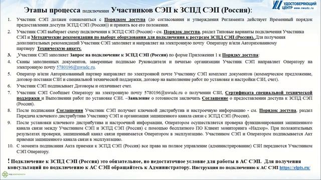 Порядок подключения к АС СЭП смотреть онлайн