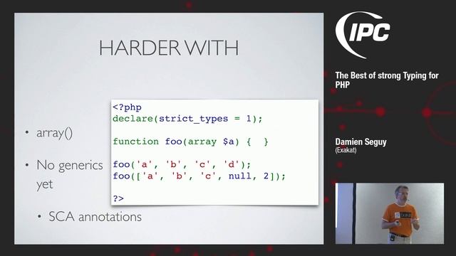 The Best of strong Typing for PHP | Damien Seguy смотреть онлайн
