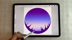 РИСУЮ НА АЙПАДЕ в ProCreate | Как нарисовать небо | Art