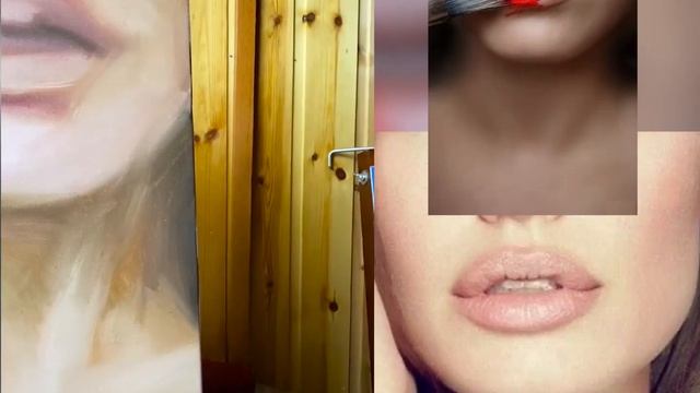 Как написать картину маслом, "Губы", обучающее видео. Научиться писать маслом, портрет маслом смотреть онлайн
