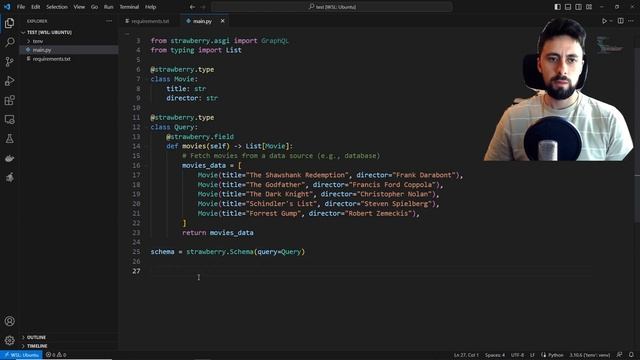 GraphQL + FastAPI Python Coding Tutorial смотреть онлайн