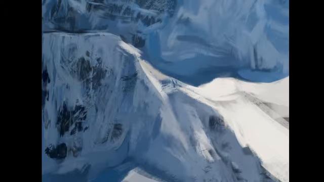 Снежные горы  -    [#draw #digitalart  #art #photoshop]