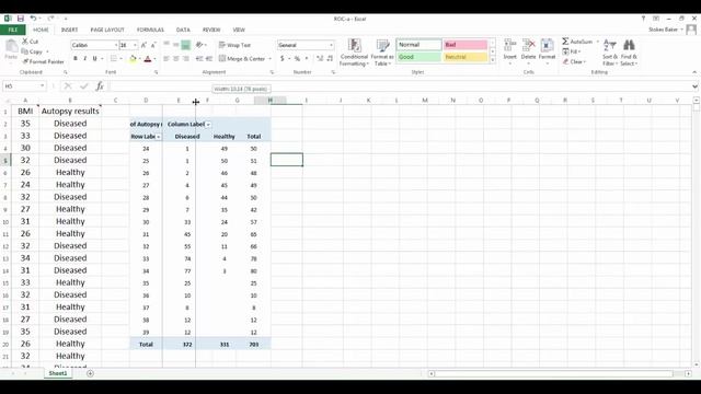 Receiver Operating Characteristic (ROC) Curves with Excel Pivot Table Function смотреть онлайн